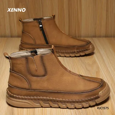 Genuine Leather High Top Outdoor Martin Shoes